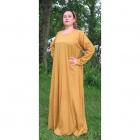 Image of Cotton long sleeve gown