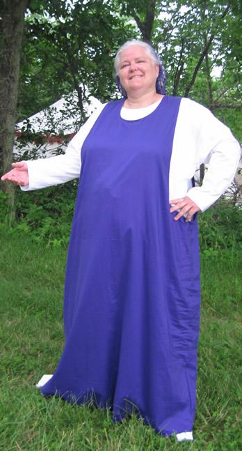 Image of Cotton sideless surcote extended size